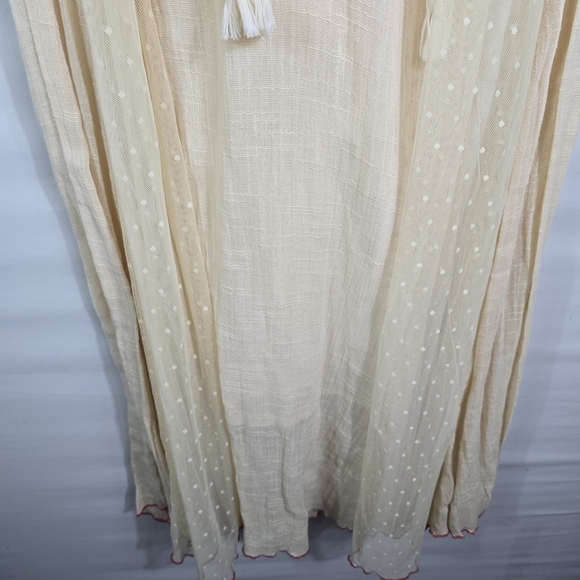 Boho Jane Cream Tassel Maxi Dress Size S - Picture 8 of 16